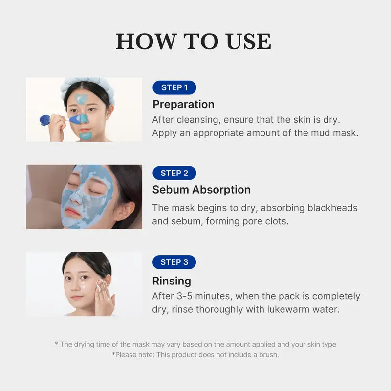 Zero Pore Blackhead Mud Mask | 3 min mud mask | pore care | Strong Blackhead Absorption