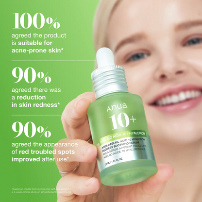 Azelaic Acid 10 Hyaluron Redness Soothing Serum 1.01 fl.oz.(30ml)｜Azelaicacid, Hyaluronic Acid