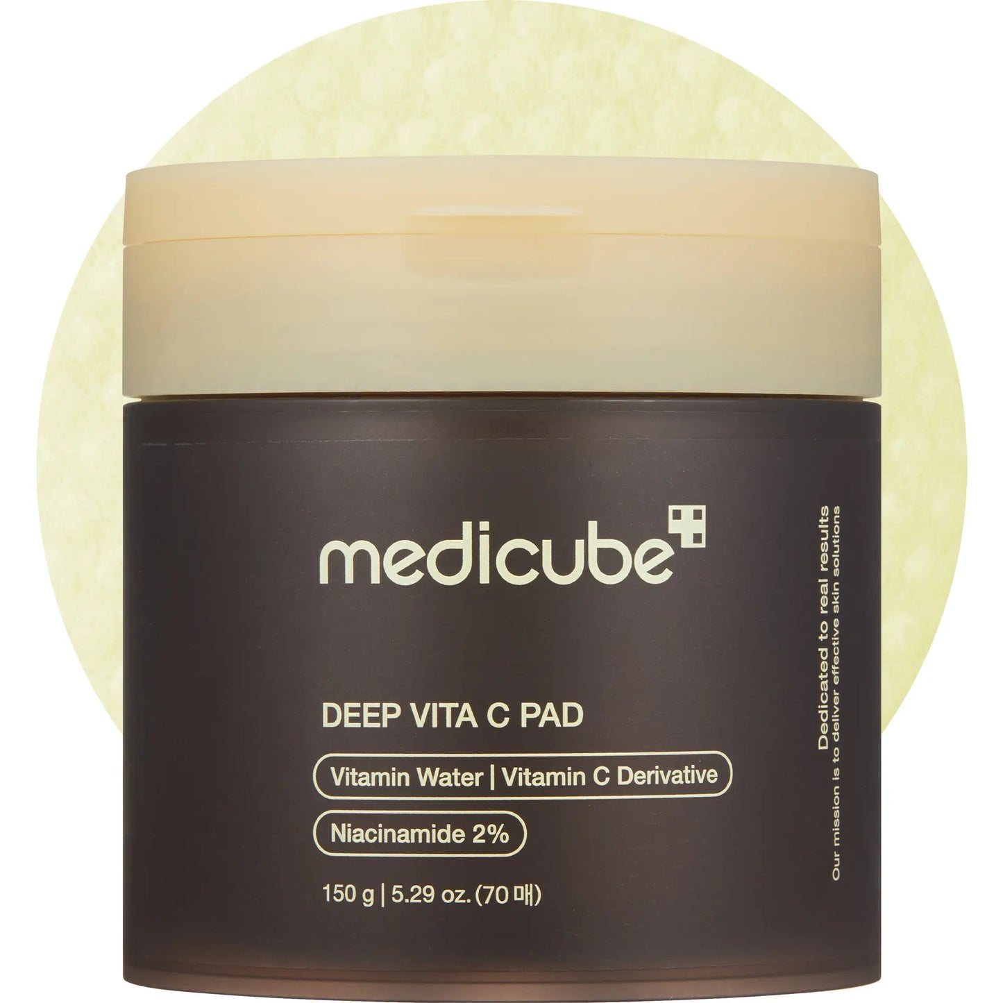 Deep Vita C Facial Pads I 500,000PPM of vitamin water & 3 types of vitamin | (70 sheets)
