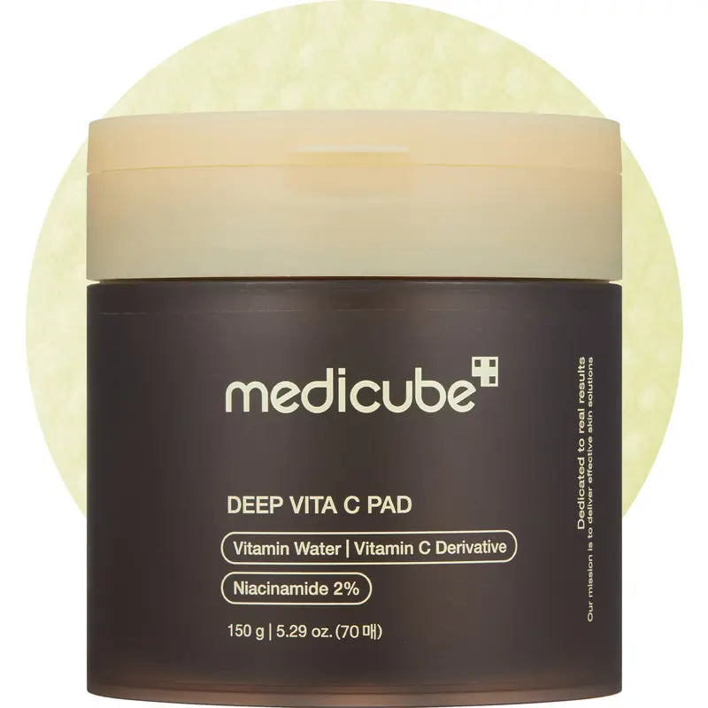 Deep Vita C Facial Pads I 500,000PPM of vitamin water & 3 types of vitamin | (70 sheets)