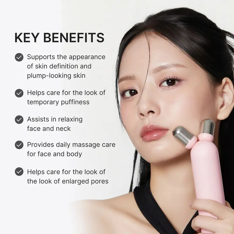 Booster Gel for Booster Facial V-Roller Device ㅣMini Booster Pro Plus + Booster Face Roller HeadㅣK-beauty PDRN Booster Gel for skin definition, plump-looking appearance, puffiness, and skin relaxion