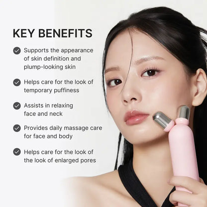 Booster Gel for Booster Facial V-Roller Device ㅣMini Booster Pro Plus + Booster Face Roller HeadㅣK-beauty PDRN Booster Gel for skin definition, plump-looking appearance, puffiness, and skin relaxion