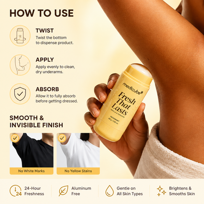 Kojic Acid & Turmeric Aluminum-Free Deodorant | Vanilla & Pistachio