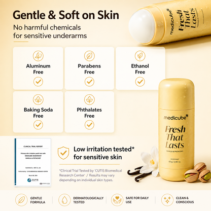 Kojic Acid & Turmeric Aluminum-Free Deodorant | Vanilla & Pistachio