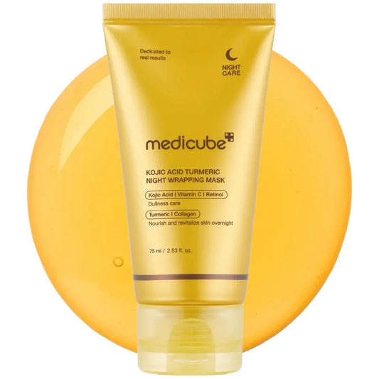 Kojic Acid Turmeric Night Wrapping Mask | Overnight Wrapping Mask, Morning Shed, Turmeric, Niacinamide, Vitamin C