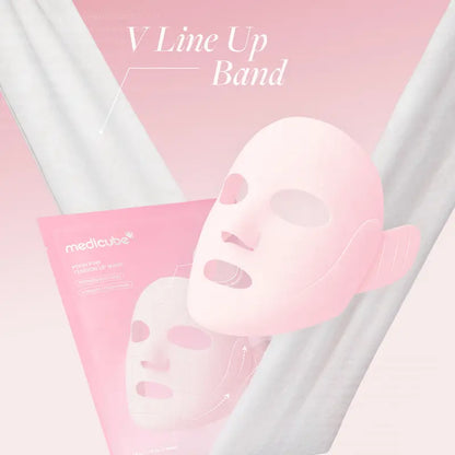 PDRN Pink Firming Care Mask | 3-Step Firming Care Mask with Ear Hooks for De-Puffing & Contoured Skin | 99% Salmon PDRN, NAD, Caffeine