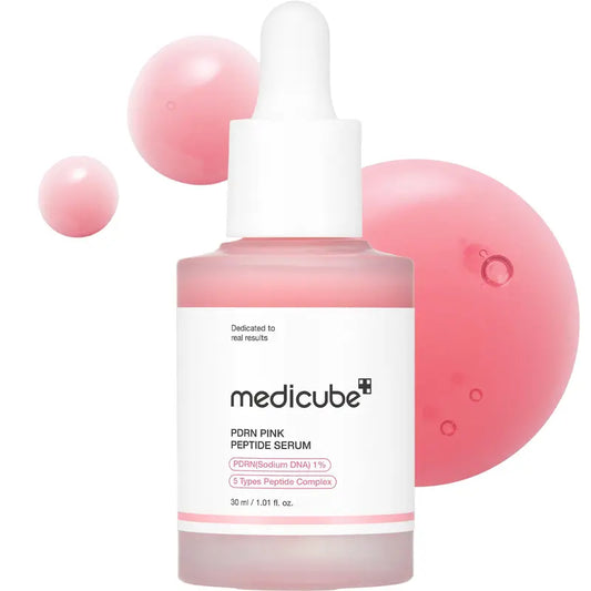 PDRN Pink Peptide SerumㅣPink Glow SerumㅣSalmon DNA, Salmon PDRN, Peptides, Uneven Skintone, Glowy skin