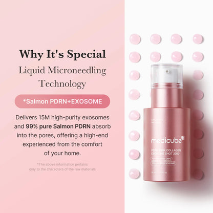 PDRN Exosome Shot Serum | Liquid Skin Booster | Exosome, Salmon DNA PDRN, Spicules